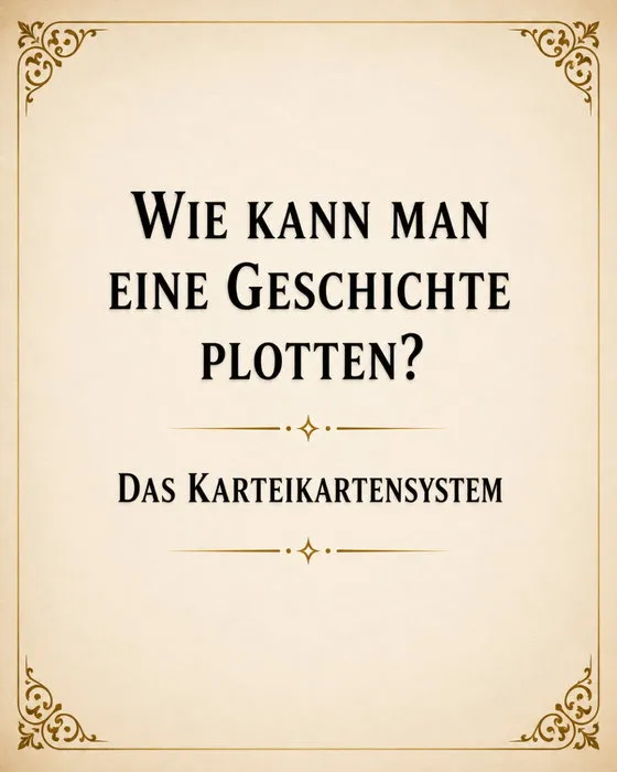 Es klang für mich zu banal, eine Geschichte über Karteikarten zu plotten und vielleicht fand auch nur ich das …